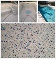 Irregular glass beads for swimming pool concrete finish