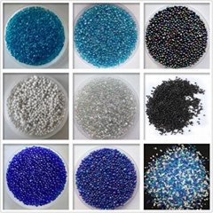 Irregular swimming pool glass beads for concrete finish