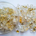 Tempered reflective fire pit glass particles