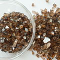 Tempered reflective fire pit glass particles