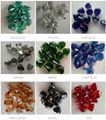 diamond shape glass beads for decoration