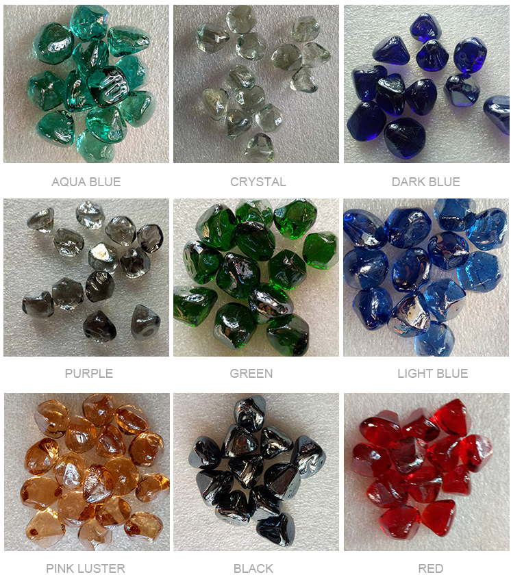 Square shape glass beads for decoration 3
