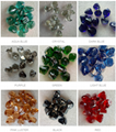 Square shape glass beads for decoration