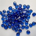 Flat shape glass beads for decoration