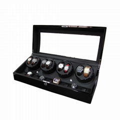 New Design High Gloss Paint Black Wooden Automatic Watch Winder