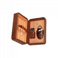 Custom Brown Leather Collection 12 Count Travel Cigar Humidor   2