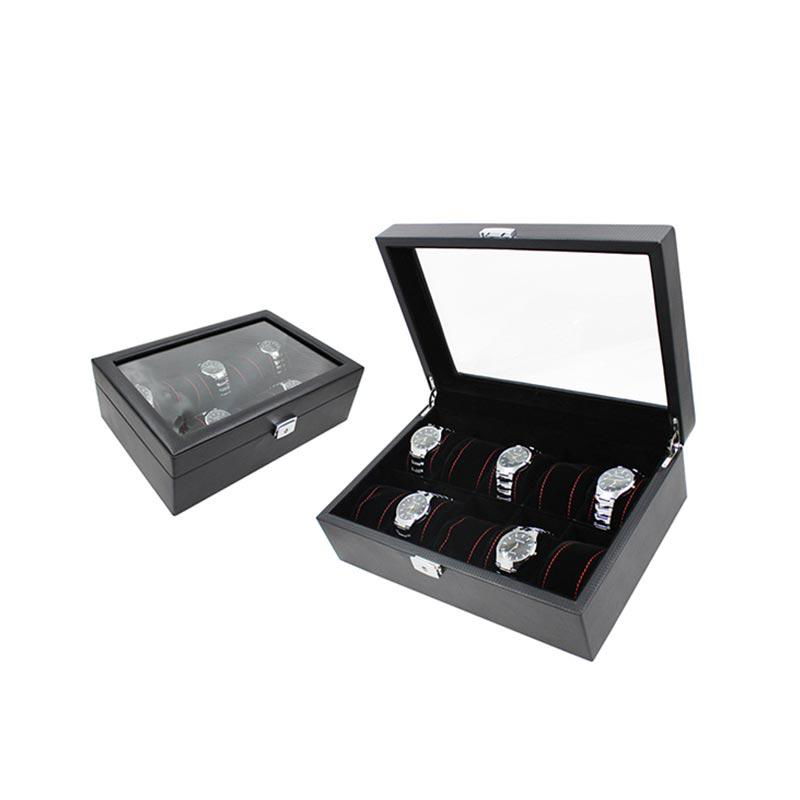 Luxury Piano Watch Case Box Display For 10 Watches Storage  Watch Boxes For Sale 3