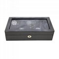 Collection classical black watch case storage display box 