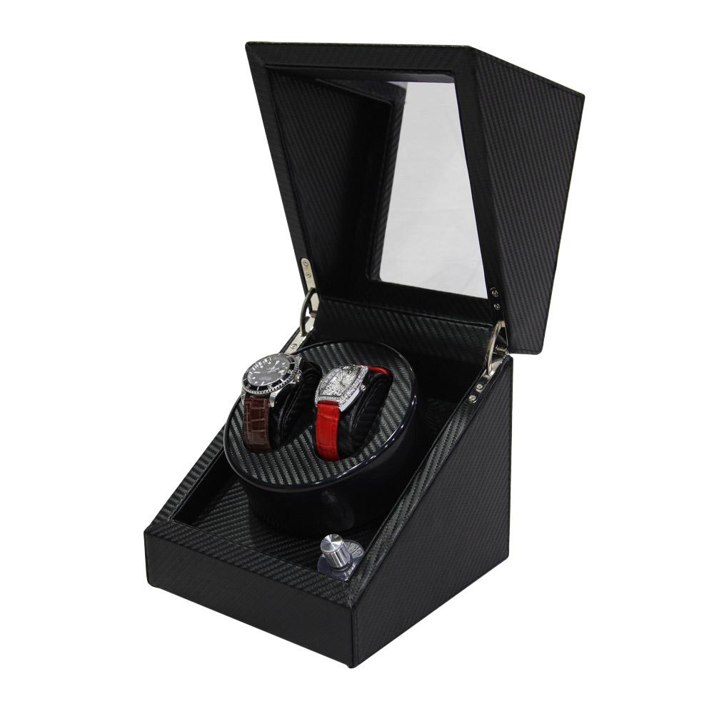 2+3 Automatic Motor Carbon Fiber Leather Watch Winder  Custom Watch Winder