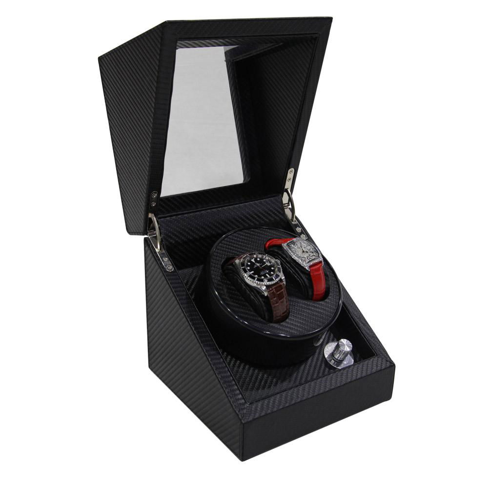 2+3 Automatic Motor Carbon Fiber Leather Watch Winder  Custom Watch Winder    2