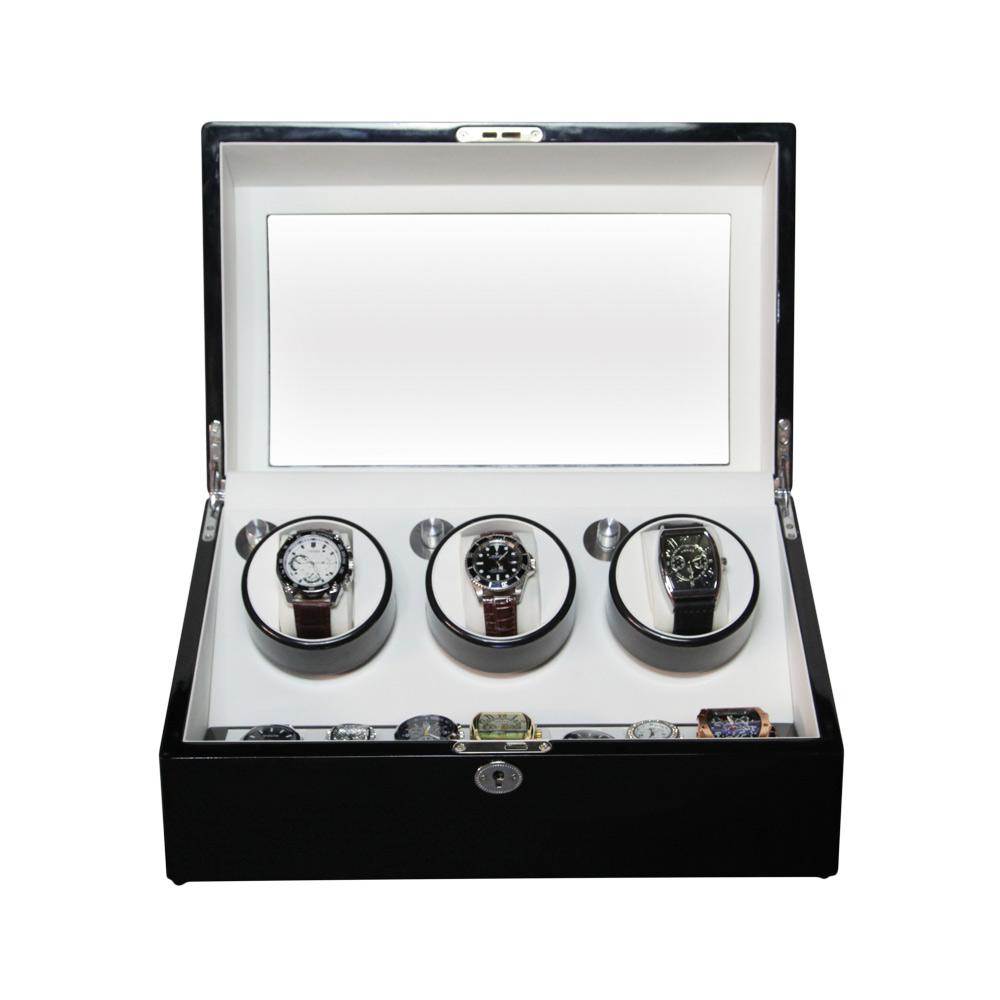 3+7 Automatic Wooden Mechanical Wrist Watch Winder Box  Automatic Watch Winder   4