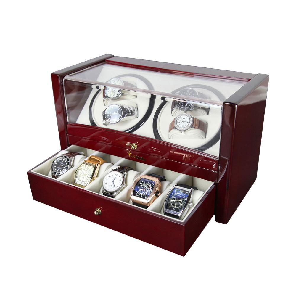 Custom Watch Shaker 4+5 Luxury Wooden Watch Winder For Home Use