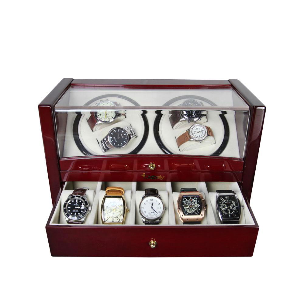 Custom Watch Shaker 4+5 Luxury Wooden Watch Winder For Home Use  2