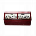 8 Slots Automatic Motor Wooden Watch Winder   