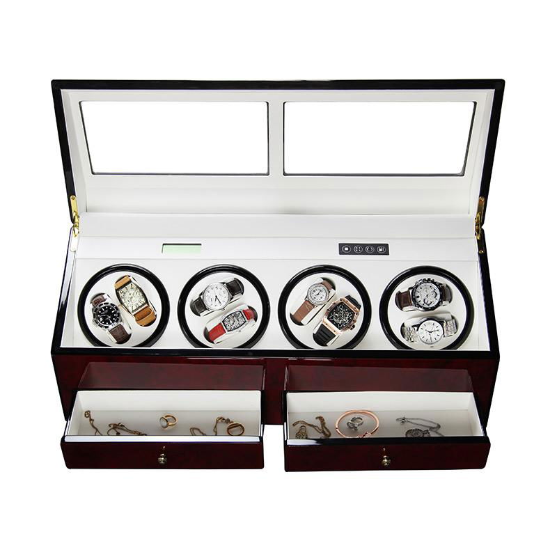 8 Slots Automatic Motor Wooden Watch Winder    2