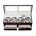 8 Slots Automatic Motor Wooden Watch Winder    2