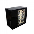 Pure black Piano Lacquer Wood Watch Winder Box   1