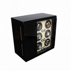 Pure black Piano Lacquer Wood Watch Winder Box