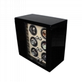 Pure black Piano Lacquer Wood Watch Winder Box   3