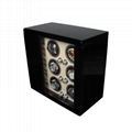 Pure black Piano Lacquer Wood Watch Winder Box  
