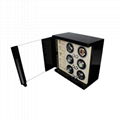 Pure black Piano Lacquer Wood Watch Winder Box   5