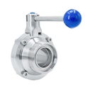 3A DIN SMS Stainless Steel SS304 Sanitary Butterfly Type Male Ball Valves 