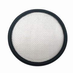 DIN32676 Sanitary Clamp Viton Gasket with Stainless Steel 20 Mesh Screen