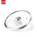 2.5L Stainless Steel Safe Saucepan with Glass Lid and 2 handles 2