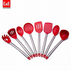 Stainless Steel Silicone Kitchen Utensils Set