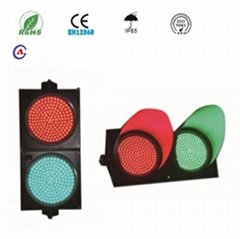 300mm waterproof 12v dc street education intelligent red green led traffic light