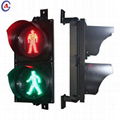 2 section red green road crossing LED pedestrian traffic signal light 