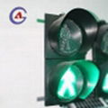 2 section red green road crossing LED pedestrian traffic signal light  2