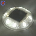 4 way 8pcs led plastic  waterproof solar flashing road stud cat eye