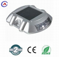 Aluminum solar marker lights for trucks driveway side road stud cat eye 