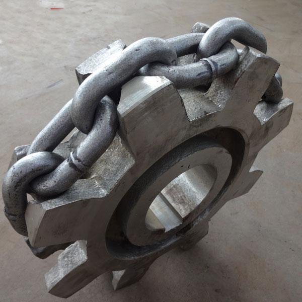 Carburized high wearing resistance round link chain 2