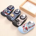 cute traffic  design baby toddler rubber shoe socks children soft casual shoe 1