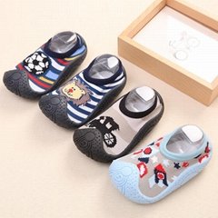 cute traffic  design baby toddler rubber shoe socks children soft casual shoe