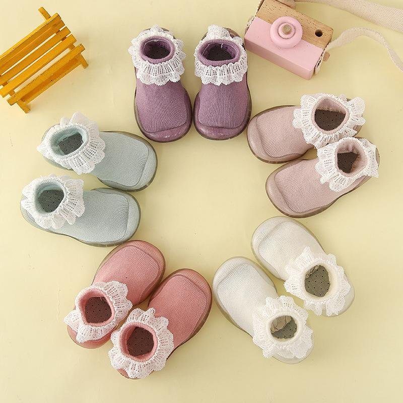 cute traffic  design baby toddler rubber shoe socks children soft casual shoe 4