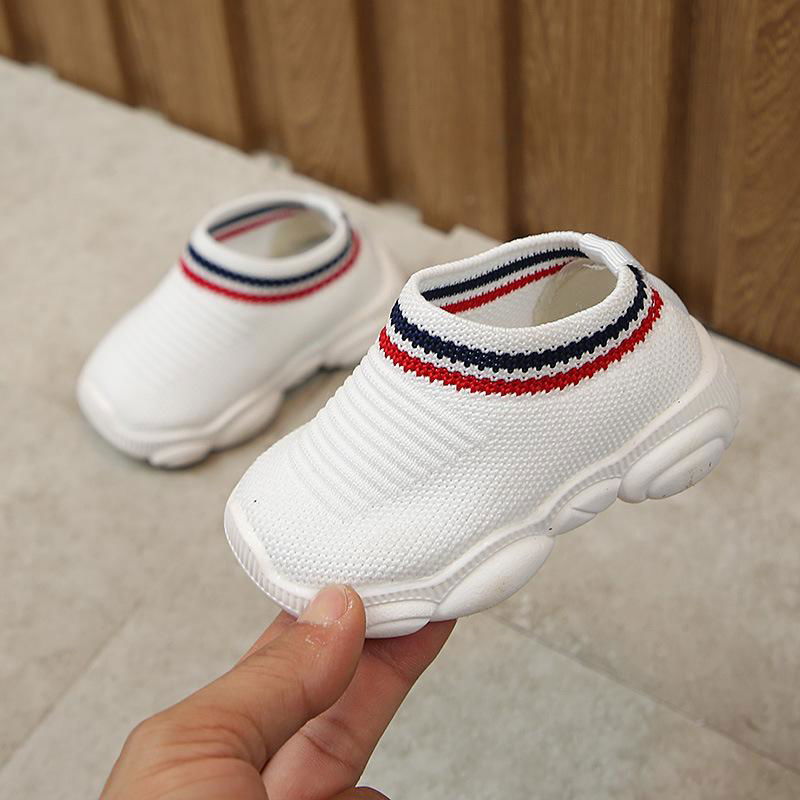 Fashion Style Flyknitted Sport Shoes Kids Baby Sock Shoes