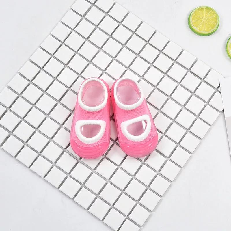 cute hollowed-out  baby toddler rubber shoe socks children soft casual shoe 3