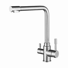 SUS304 Multi-Functional 3 Ways Stainless Steel 304 Brushed Kitchen Faucet