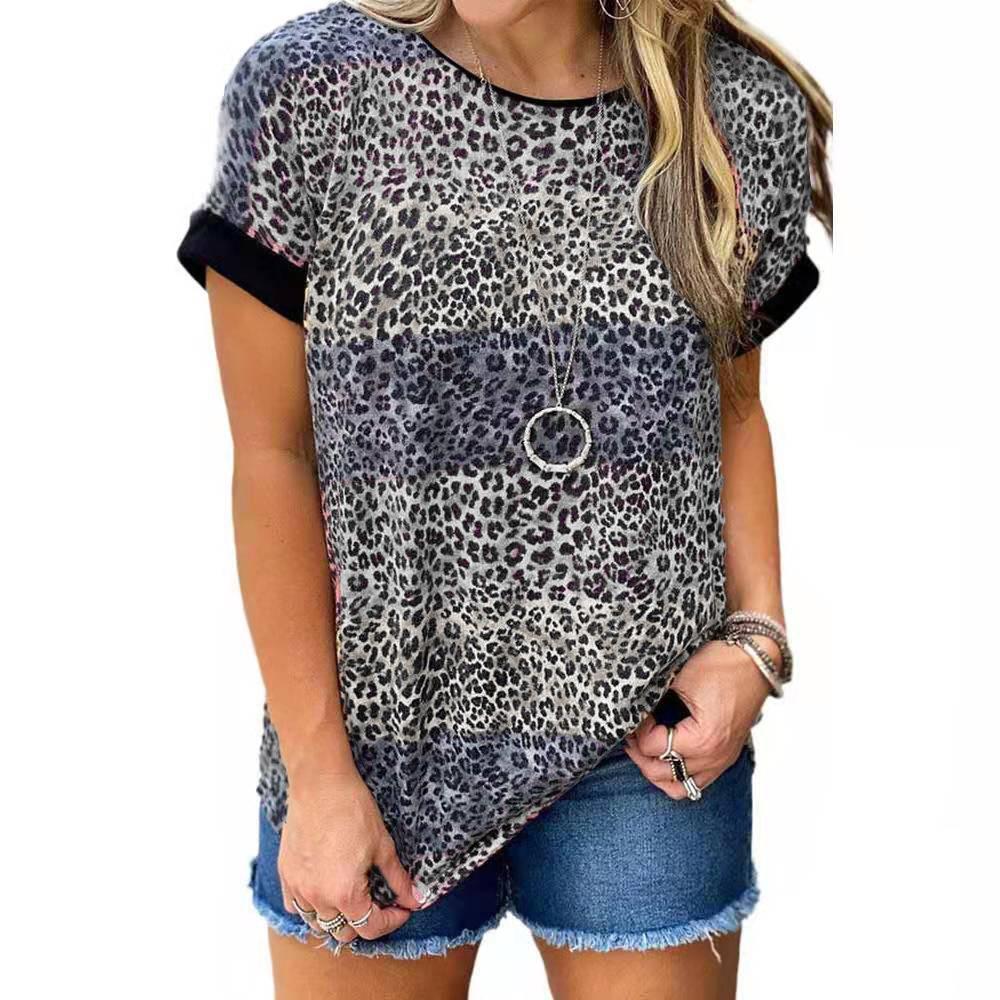 women's leopard print T-shirt 2