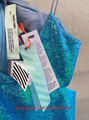 off-white New Season Irregular Blue Sequin Sling