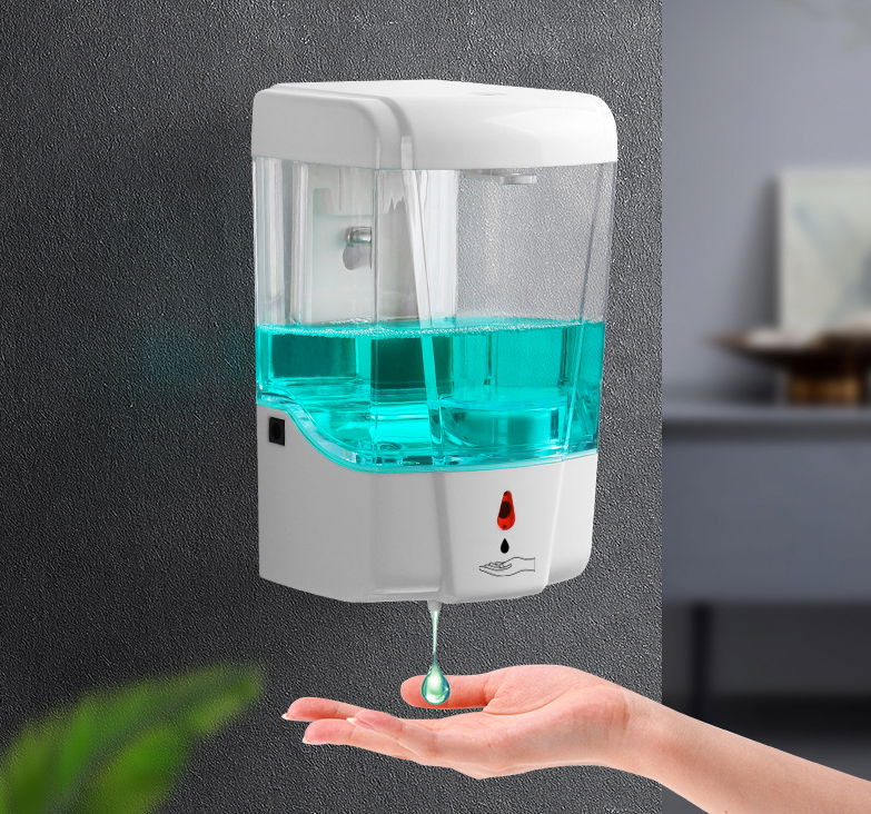 27oz Smart Sensor Touchless Automatic Liquid Spray Dispenser Electroplated Sanit