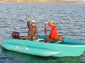 橡皮艇加厚硬底釣魚船充氣船皮划艇衝鋒舟氣墊船可挂馬達 3