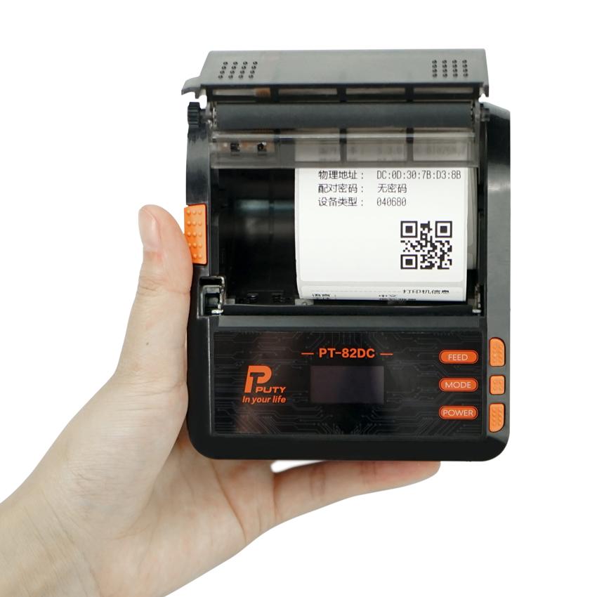 80mm label sticker barcode printer window desktop thermal printer 82DC 3