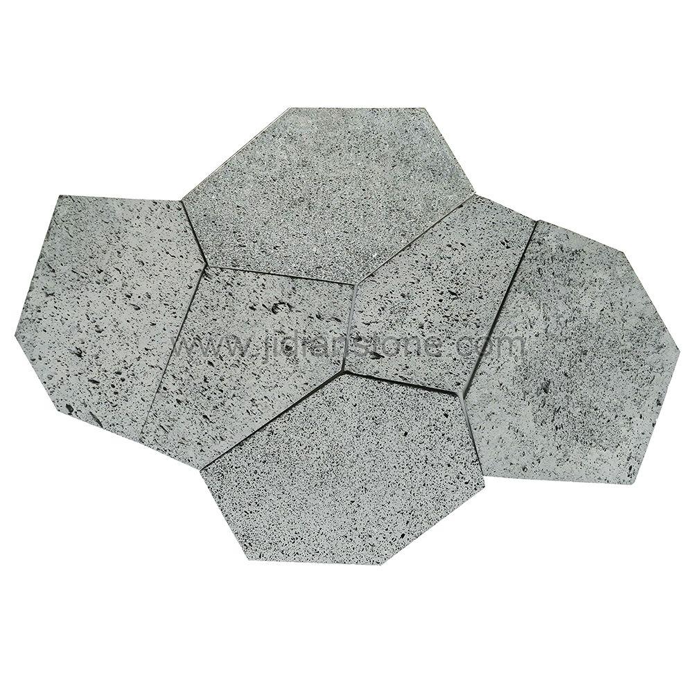 Grey Volcanic Lava Flagstone Natural Stone Patio Paver 2