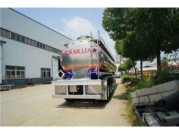 3 Axle 42000 Liters Aluminum Alloy Semi Tanker Trailer Aviation Kerosene Transpo 5