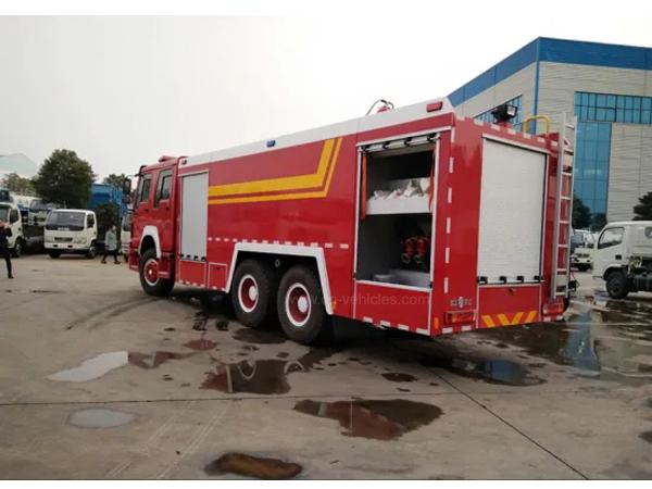 16tons Howo 10 wheel Fire Engine 13000Liters Water 3000liters foam Tanker Fire F 2