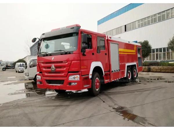 16tons Howo 10 wheel Fire Engine 13000Liters Water 3000liters foam Tanker Fire F 5